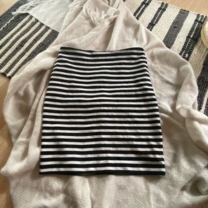 striped pencil skirt